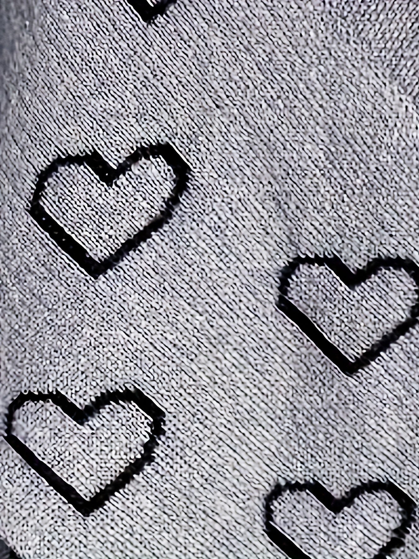  Heart Pattern Lace Long Sleeve V Neck Knit Sweater