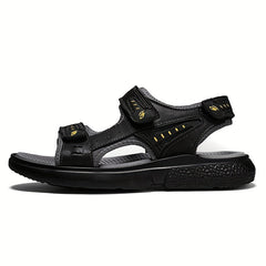 Men's Open Toe Strap Sandals Hook Loop Fastener Anti Skid Soft Sole