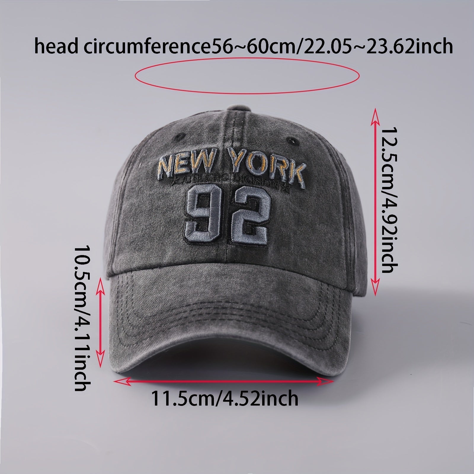 Men's Outdoor Baseball Cap Embroidered Letter Sport Peaked Hat