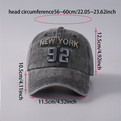 Men's Outdoor Baseball Cap Embroidered Letter Sport Peaked Hat