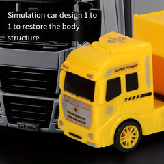 Colorful Plastic Semi Truck & Container Toy