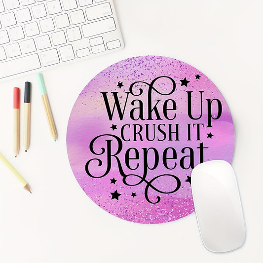 Round Gaming Mouse Pad for Girls 7.8 inch Non-Slip Rubber Mouse Mat