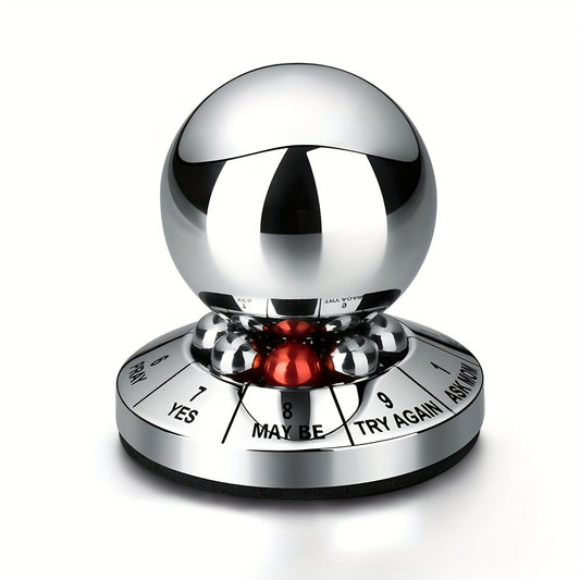 Metal Fortune Ball Spinner-YES MAYBE TRY AGAIN-Stress Relief-Fidget Toy