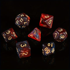 7pcs Starry Sky Milky Way Dice Set for Table Game