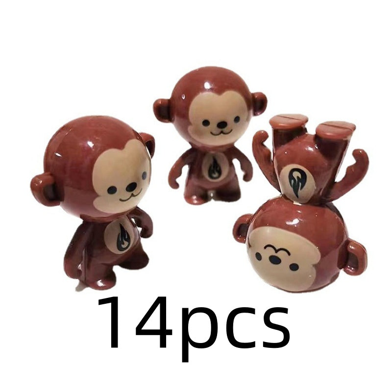 Pack of Funny Toy Monkeys for Creative Play