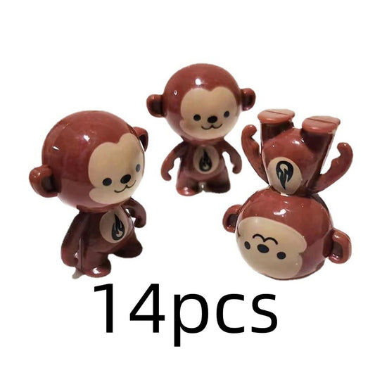 Pack of Funny Toy Monkeys for Creative Play