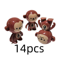 Pack of Funny Toy Monkeys for Creative Play