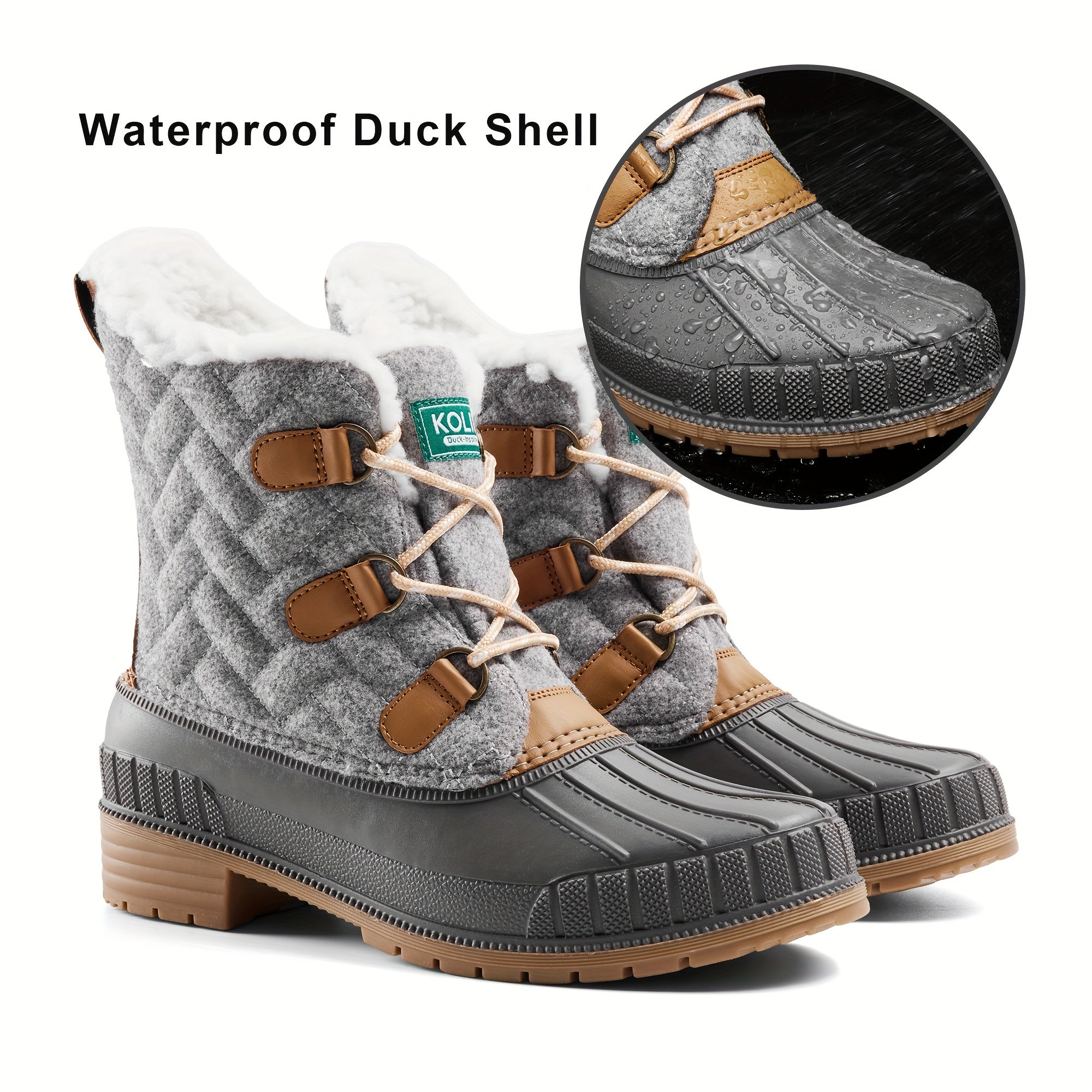 Women's Plush Lined Snow Boots Warm & Lightweight
