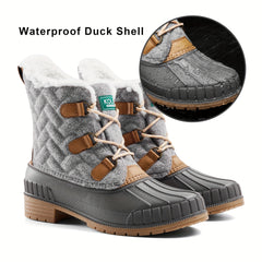 Women's Plush Lined Snow Boots Warm & Lightweight