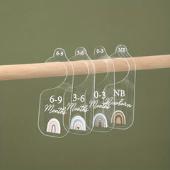7pcs Acrylic Nursery Closet Dividers For Baby Boys