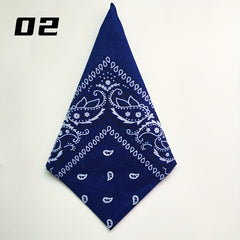 Paisley Print Bandana Vintage Head Scarf Neckerchief Cowboy Cowgirl Head Wrap