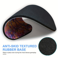 Unicorn Gaming Mouse Pad for Women and Girls Round Mousepad Non-slip Rubber Mat