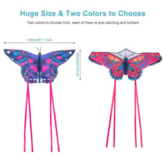 Large Butterfly Kite for Kids and Adults