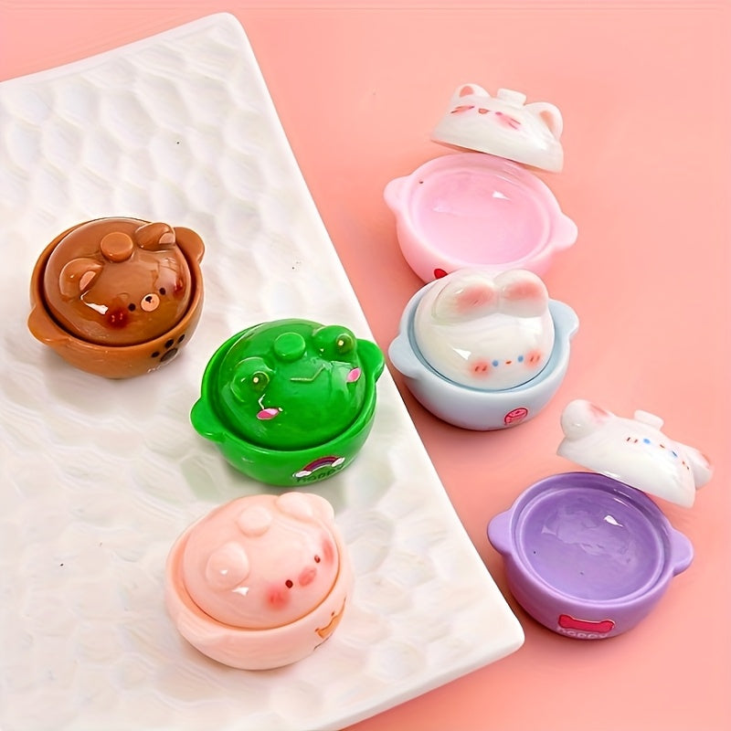 Resin Mini Casserole Toy DIY Accessory for Dollhouse