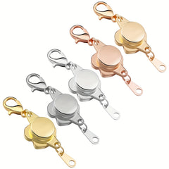 5 Pairs Magnetic Clasps for Jewelry Making, Rose Shape Closure