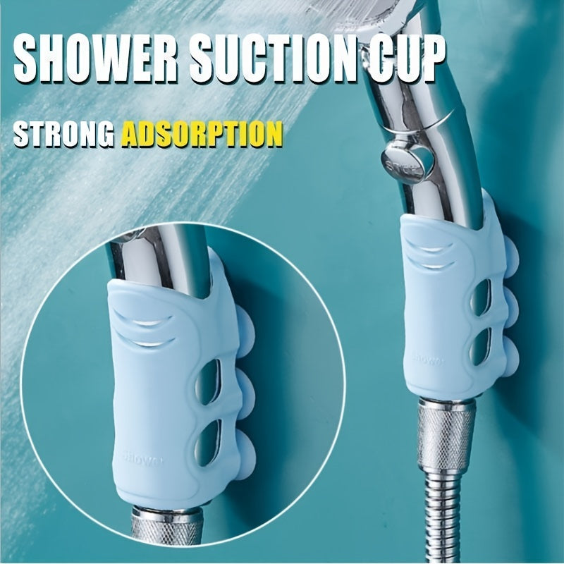 Handheld Showerhead with Suction Cup Bracket Easy Install Bathroom Tools