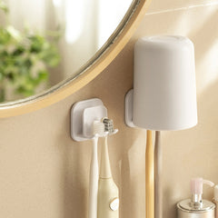 Kids Wall Mounted Toothbrush Holder with Suction Pad