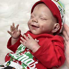 April Full Body Silicone Vinyl Bebe Reborn Doll - Lifelike Smile
