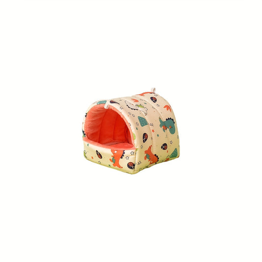 Dinosaur Plush Pet Hamster Nest For Small And Medium Hamsters