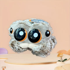 Adorable Spider Plush Toy Doll Soft Brown Stuffed Animal Large Eyes Perfect Gift