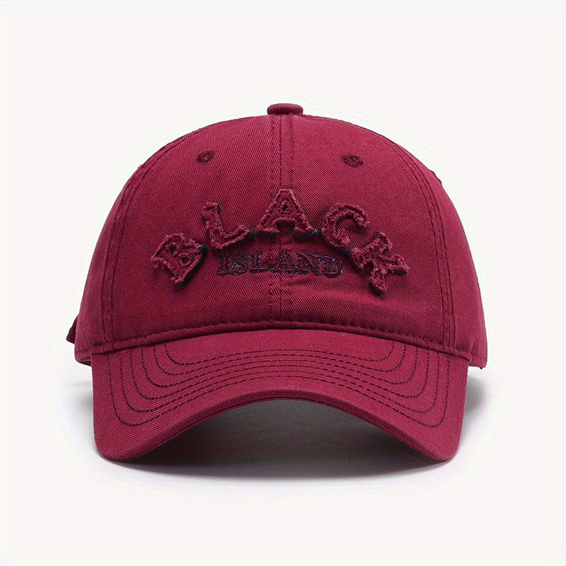 Classic Letter Patch Baseball Cap Unisex Vintage Dad Hats Lightweight Sunshade