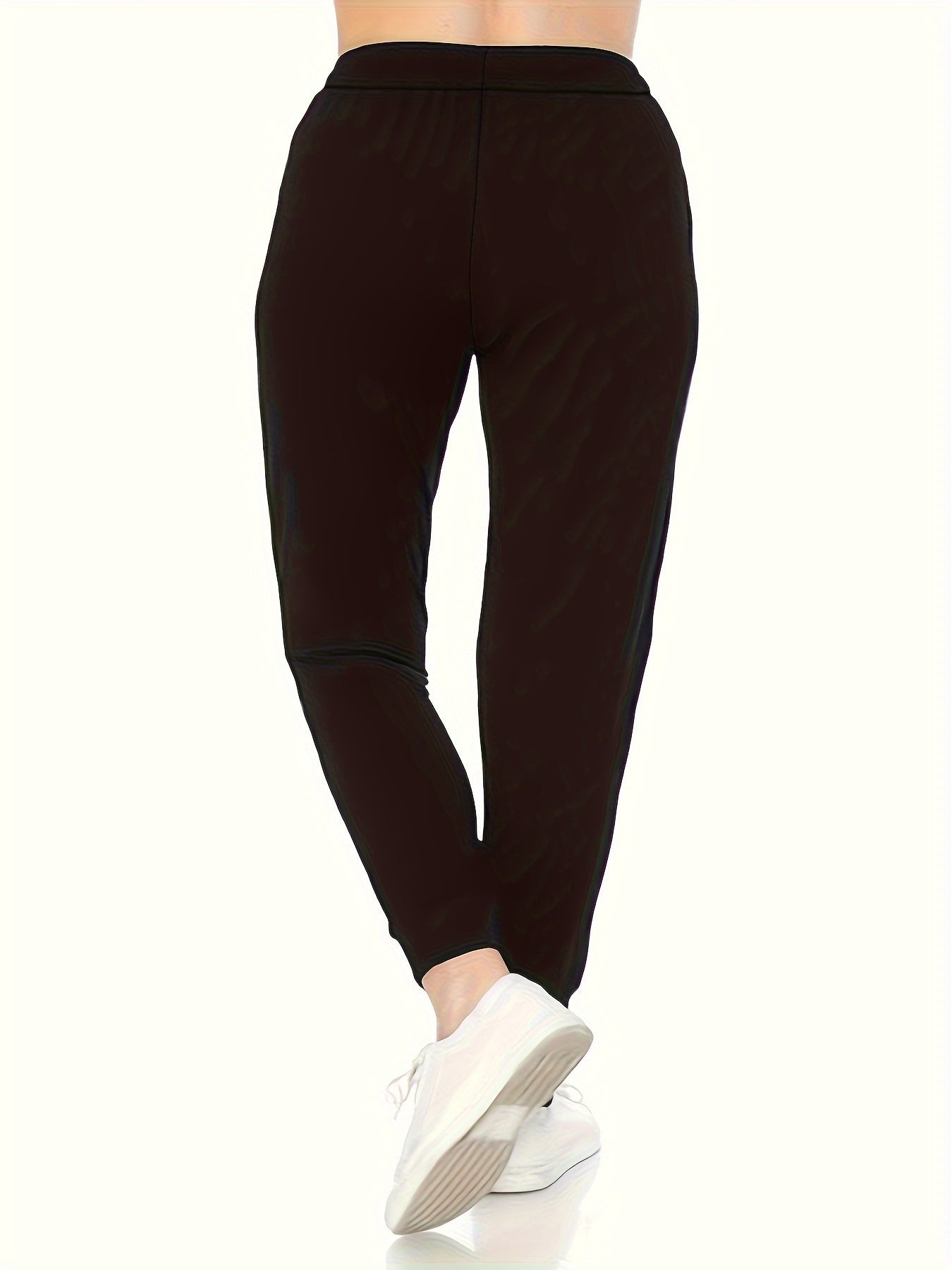  Women's Elastic Stretch Joggers with Pockets