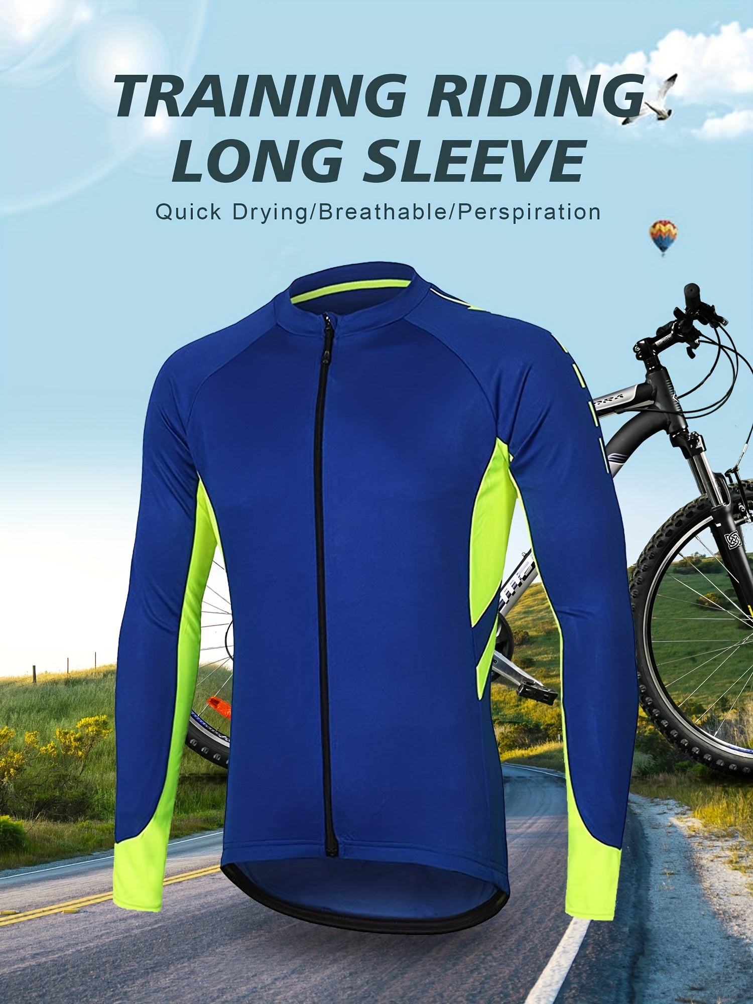 Quick Drying Men's Cycling Jersey with Pocket