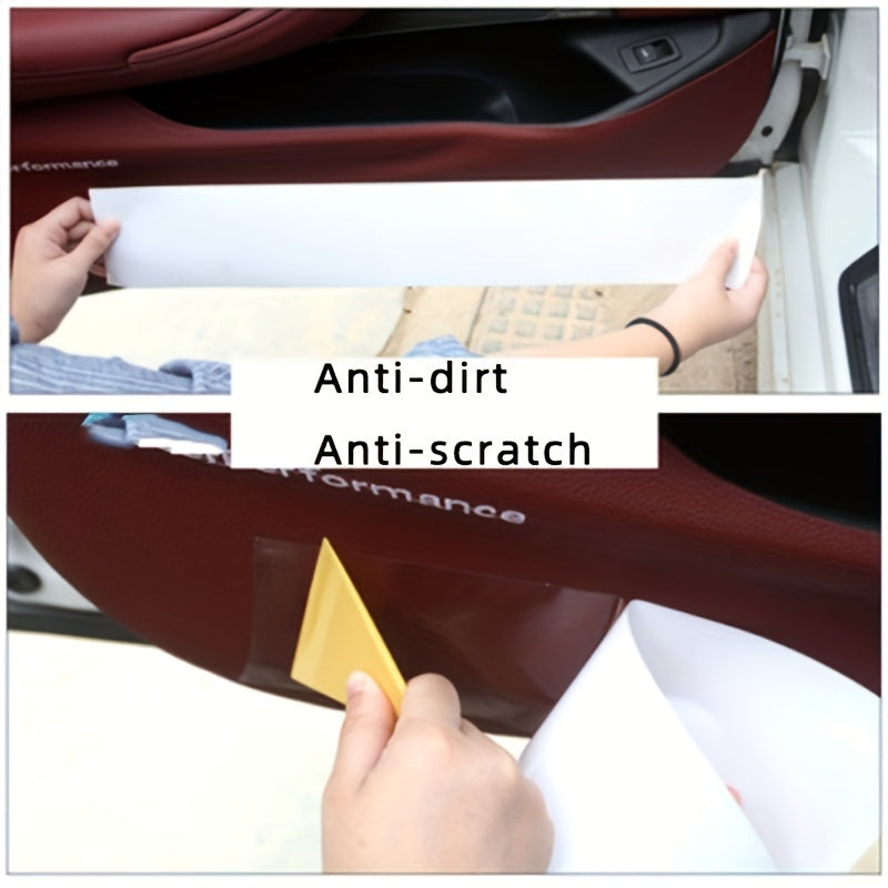 Car Door Sill Transparent Protective Film Car Interior Decor