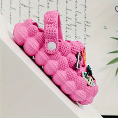 Boys Cartoon Charm House Shoes | Breathable, Lightweight, Anti-Slip Clogs