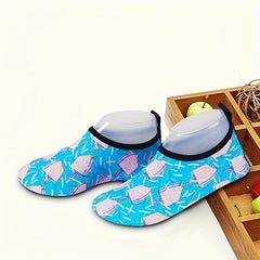 Cartoon Slip On Slippers Lightweight Quick Drying House Shoes For Girls