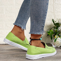 Flat Canvas Shoes Women Slip On Low Top Sneakers Casual Walking Trainers