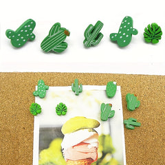 30pcs Cactus Thumbtacks for Scrapbooking Crafts Photos Office