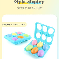 Smart Egg Matching Game Numbers Geometry Fruits Veggies Educational Toy