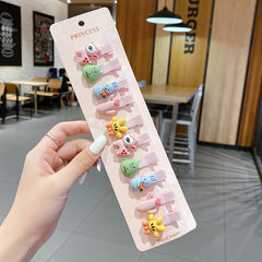 Cartoon Animal Fruit Hair Clips For Baby Girls