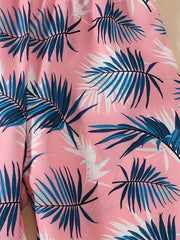 Toddler Girls Tropical Leaves Cami Rompers Jumpsuits - Kids Summer Clothes