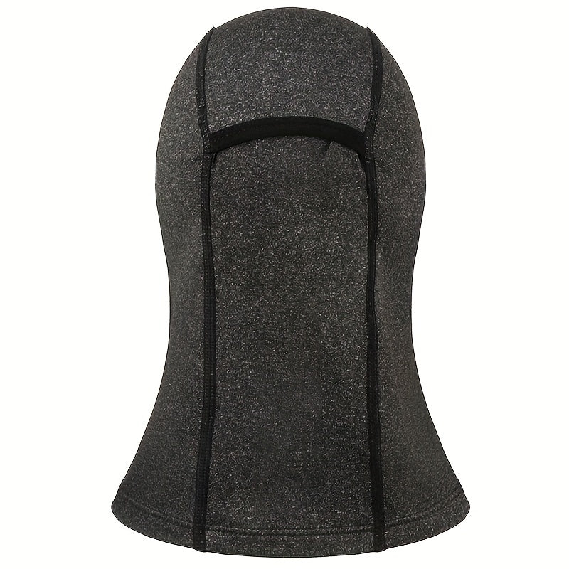 Gray Balaclava Face Mask Adjustable Windproof UV Protection Hoodie Hat