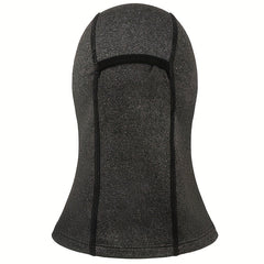 Gray Balaclava Face Mask Adjustable Windproof UV Protection Hoodie Hat