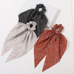 3pcs Ditsy Floral Print Scarf Hair Tie Ponytail Boho Scrunchie