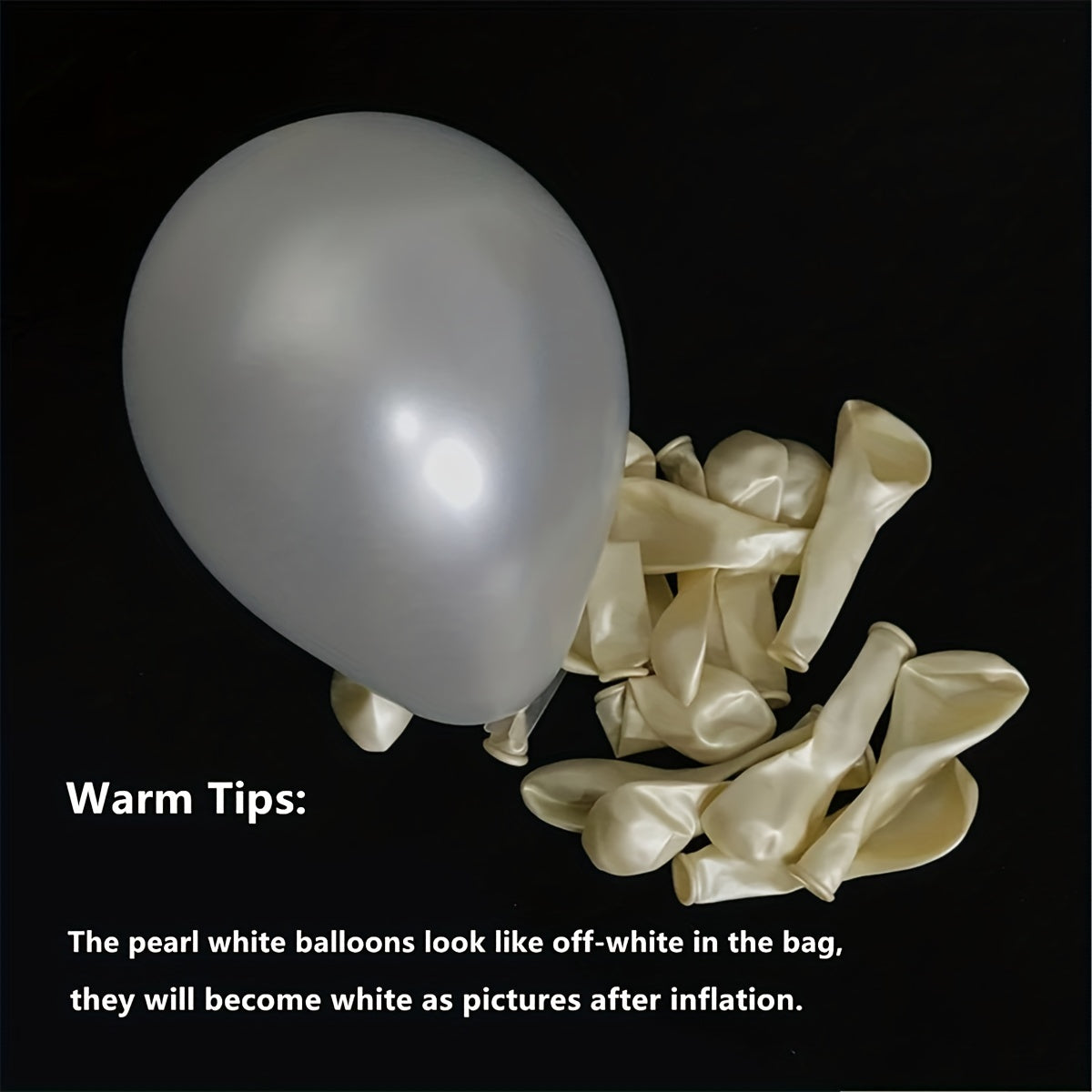 Pearl Balloons in Various Sizes for Parties and Weddings