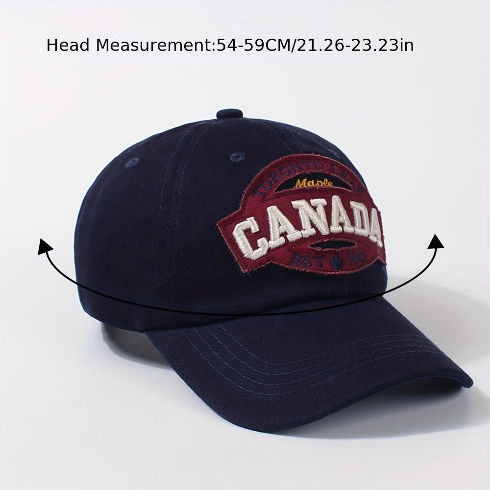 CANADA Maple Leaf Baseball Cap Embroidery Unisex Cotton Dad Hats