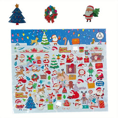 1pc Christmas 3D Bubble Stickers Adhesive Puffy Stickers DIY Diary Stationery
