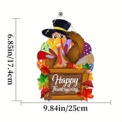 Thanksgiving Party Decoration Hemp Rope Doorplate
