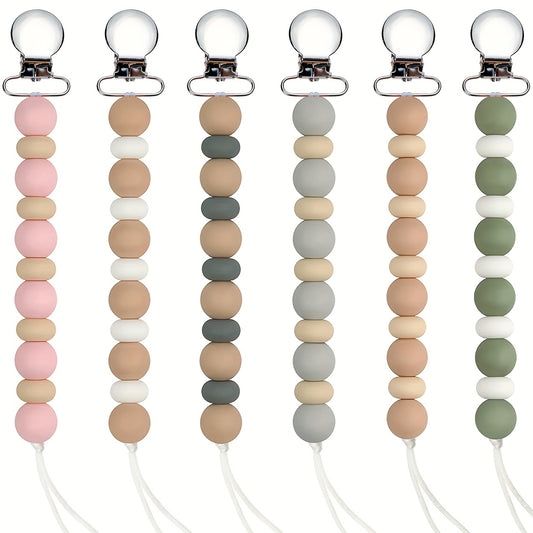 Baby Silicone Pacifier Chain Clip Teether Anti-drop Stainless Steel