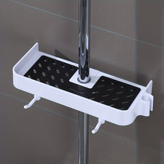 Bathroom Shower Shelf with Hooks and Shower Rack