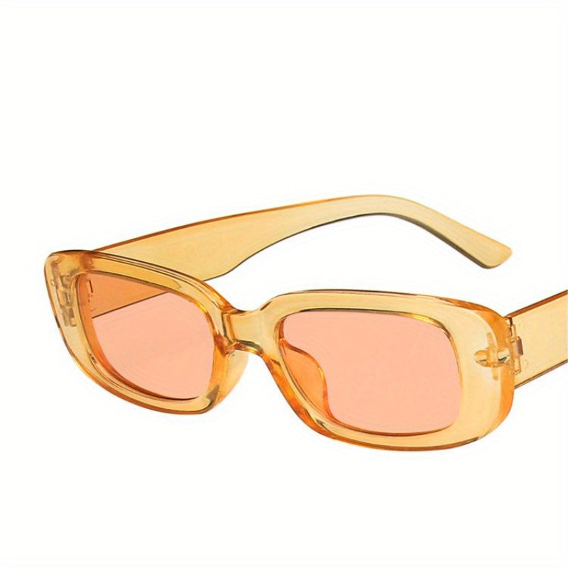 Square Frame Sunglasses For Women Men Minimalist Solid Glasses Y2K