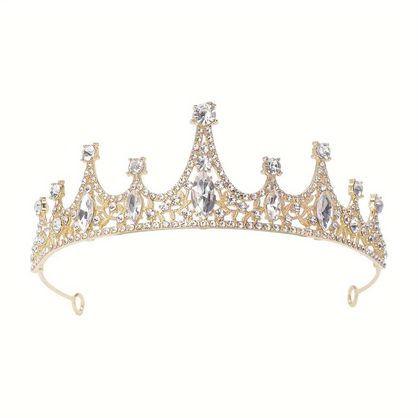 Crystal Bridal Tiara Crown Bride Headband Wedding Hair Jewelry