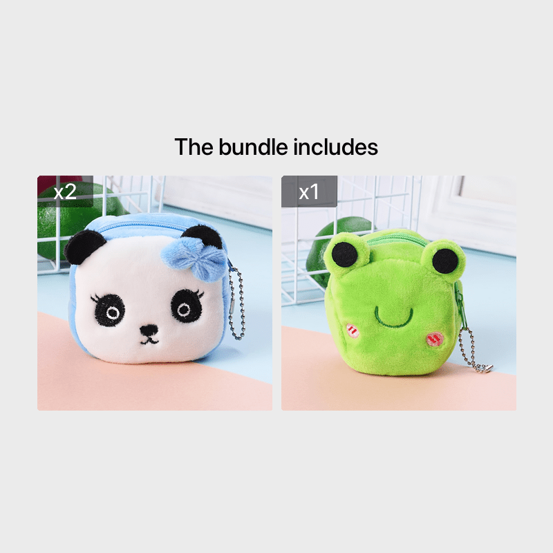 Kids Animal Pattern Wallet Coin Purse For Boys And Girls