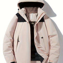 Women's Windproof Hooded Jacket for Fall & Winter