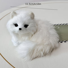 JIAJCHUF Plush Fox Stuffed Animal Soft Polyester Polar Fox Plush Toy 6 Colors