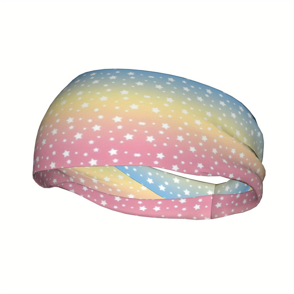 Rainbow Star Pattern Sport Headband for Comfortable Wear